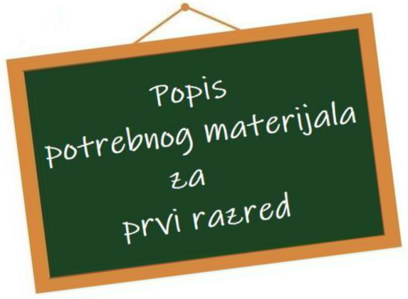 Popis materijala za prve razrede školska godina 2024./2025.